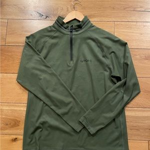 G/FORE CAMO EMBOSSED 1/4 ZIP - M - Like New - Color is Green with Camo